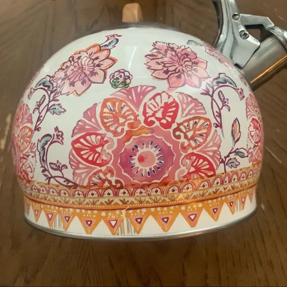 NEW Anthropologie Luanne Floral Tea Kettle - Picture 2 of 6